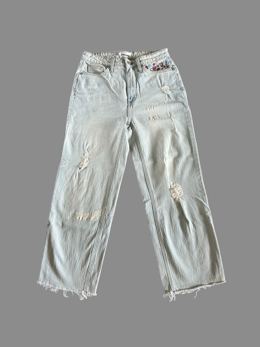 [Lauren Conrad] Embroidered Jeans